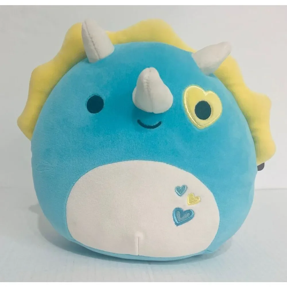 Squishmallows Braedon The Triceratops (Hearts)   8”